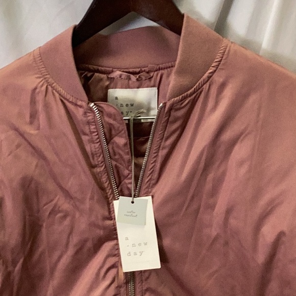 Womens Bomber Jacket - A New Day - Berry Pink - new - Picture 4 of 6